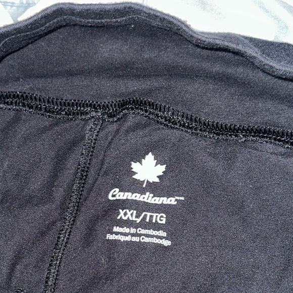 Canadiana | Women’s Size XXL | Black Jersey Knit Leggings | EUC - Picture 6 of 6